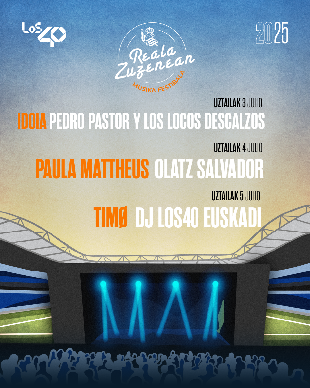 Cartel reala zuzenean musika festibala 4 5